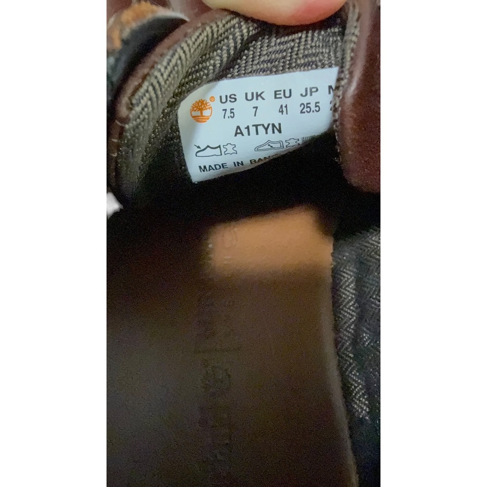 Timberland Kendrick Chukka Brown Leather Boots Mens 7.5 A1TYN - Picture 5 of 7